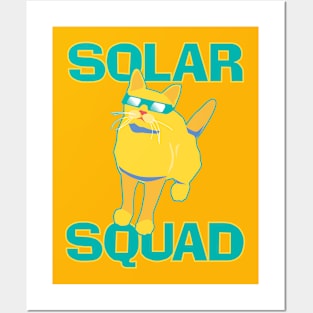 Solar Eclipse 2024 Cat In Eclipse Glasses Solar Squad Group Posters and Art